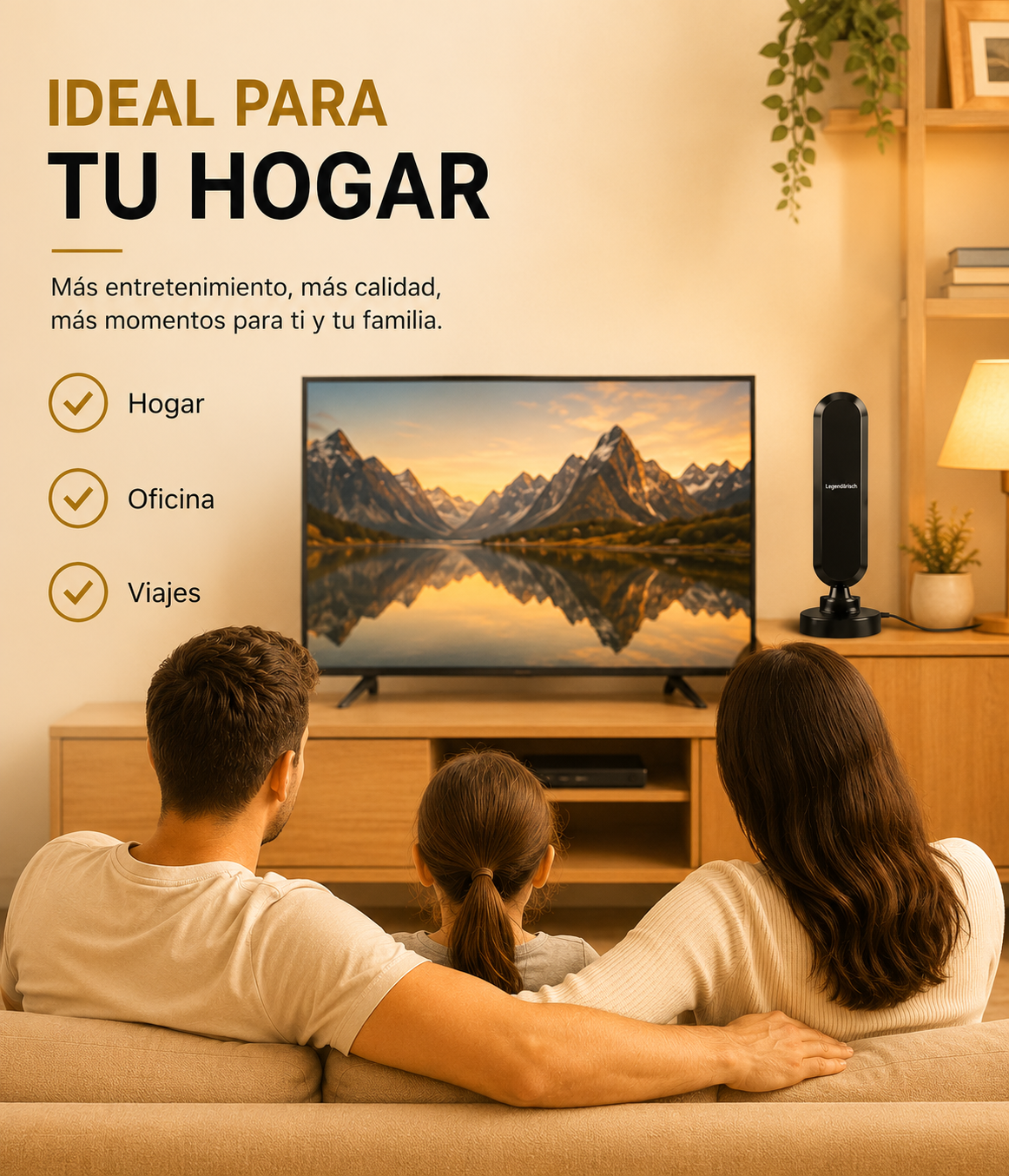 📡 ANTENA SATÉLITE FULL HD 4K Miles de Canales