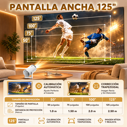 🎥 PROYECTOR 4K ORIGINAL DE 130 PULGADAS