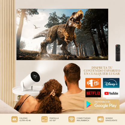 🎥 PROYECTOR 4K ORIGINAL DE 130 PULGADAS