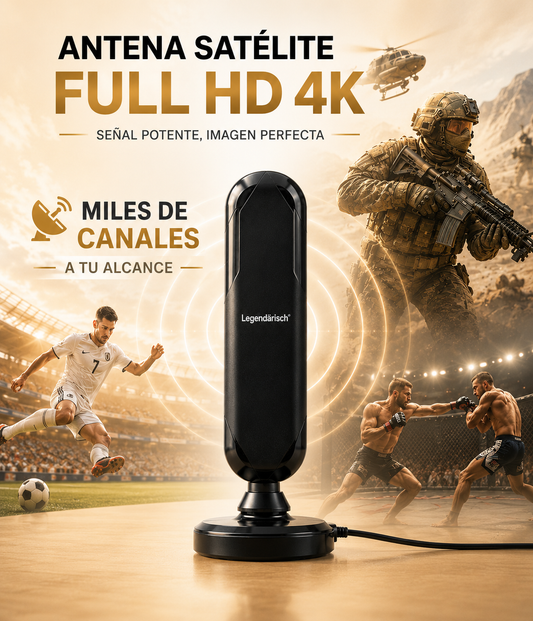 📡 ANTENA SATÉLITE FULL HD 4K Miles de Canales